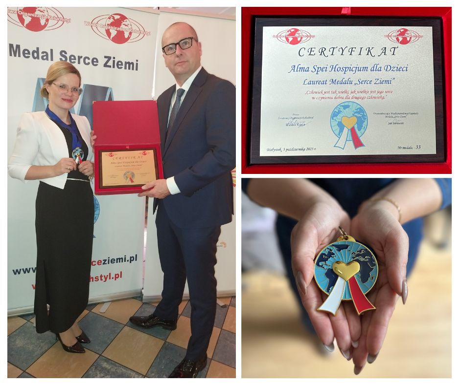 Medal Serce Ziemi dla Alma Spei Medal Serce Ziemi dla Alma Spei